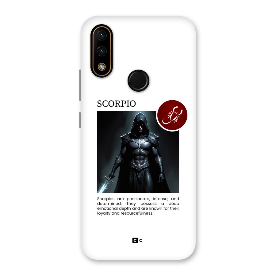 Sane Scorpio Back Case for Lenovo A6 Note