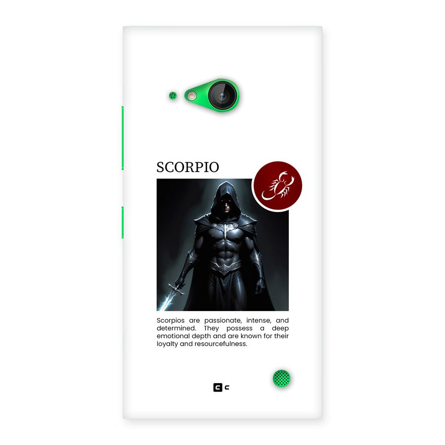 Sane Scorpio Back Case for Lumia 730