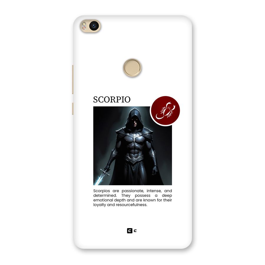 Sane Scorpio Back Case for Mi Max 2