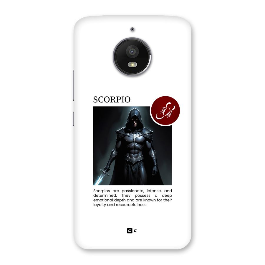 Sane Scorpio Back Case for Moto E4 Plus