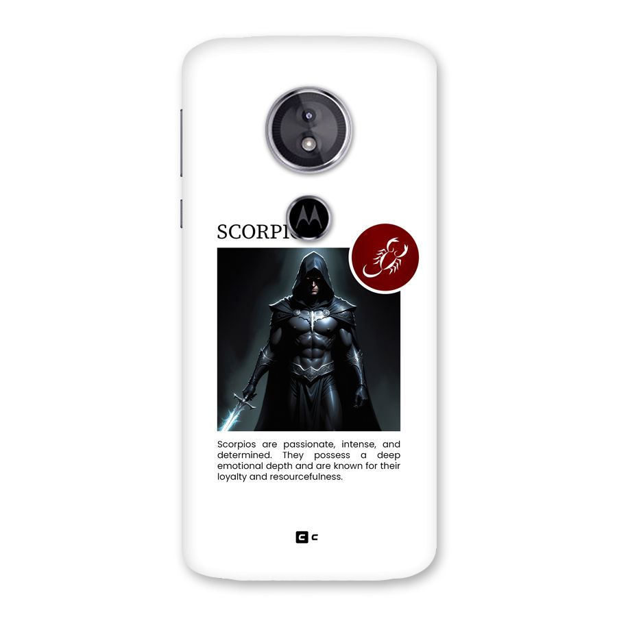Sane Scorpio Back Case for Moto E5