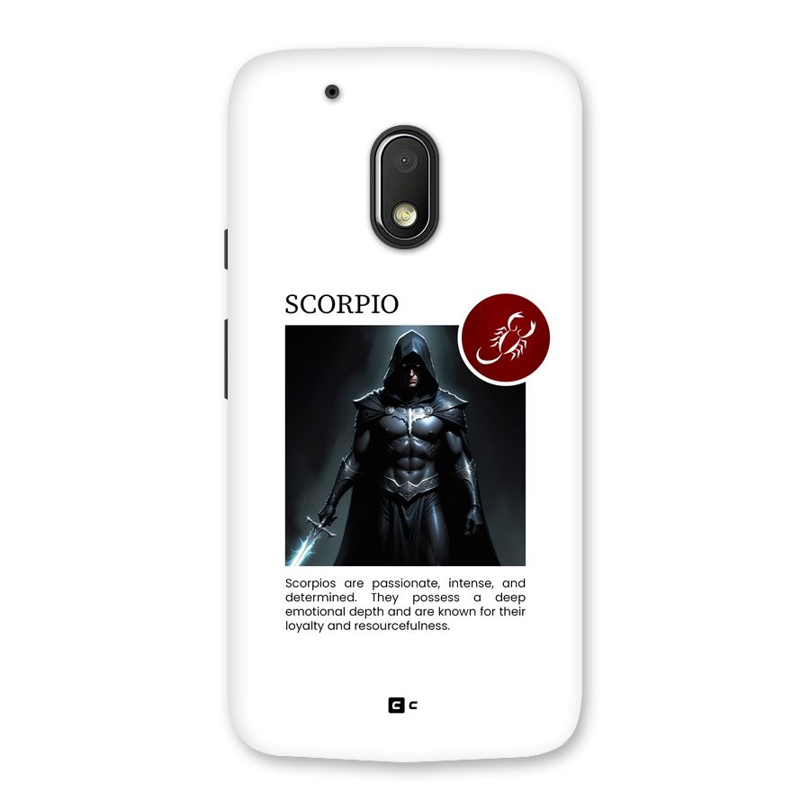 Sane Scorpio Back Case for Moto G4 Play