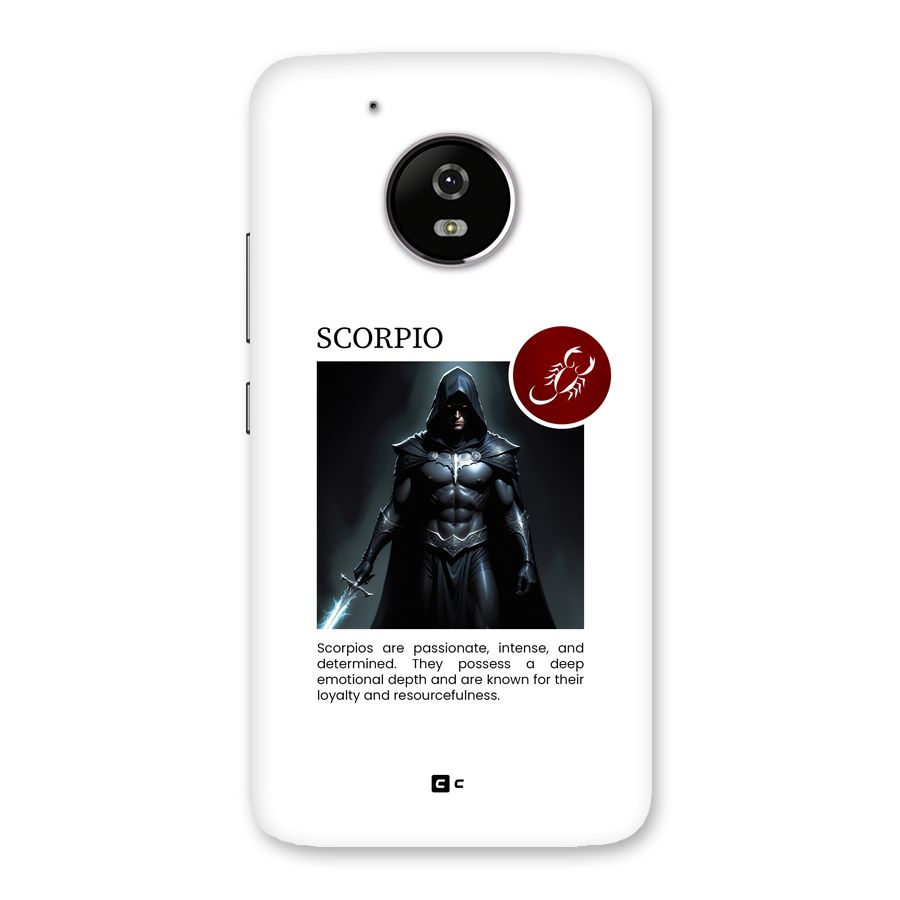 Sane Scorpio Back Case for Moto G5