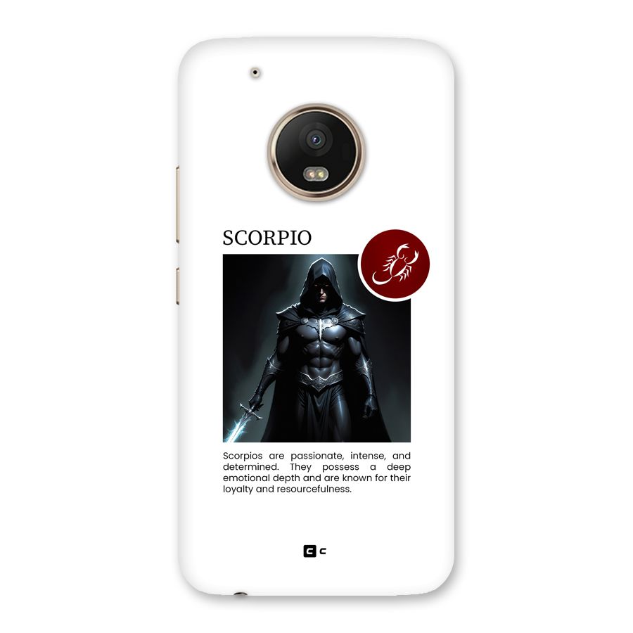Sane Scorpio Back Case for Moto G5 Plus