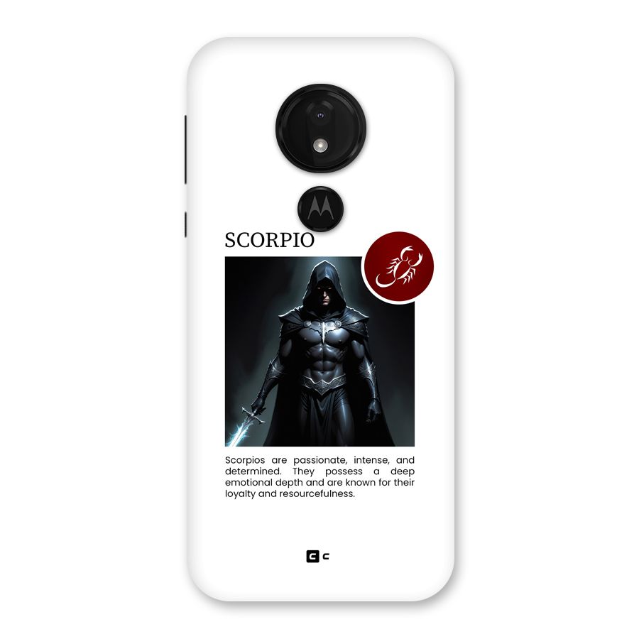 Sane Scorpio Back Case for Moto G7 Power