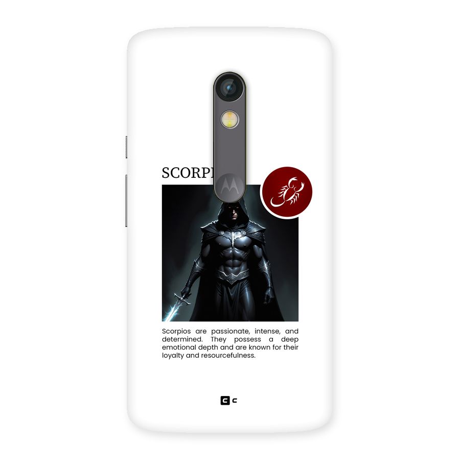 Sane Scorpio Back Case for Moto X Play
