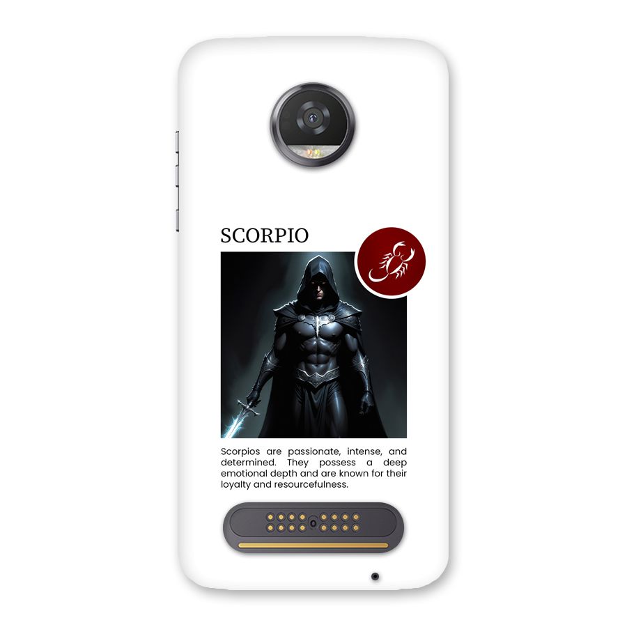 Sane Scorpio Back Case for Moto Z2 Play