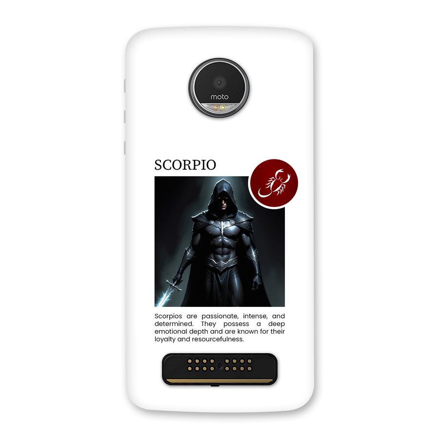 Sane Scorpio Back Case for Moto Z Play