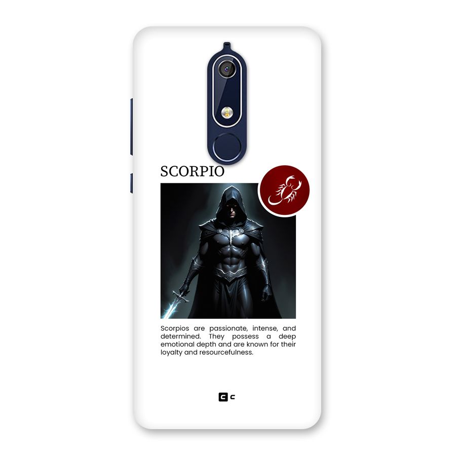 Sane Scorpio Back Case for Nokia 5.1