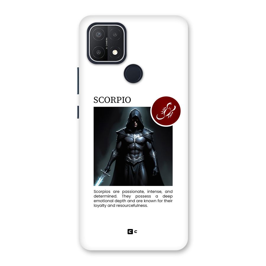 Sane Scorpio Back Case for Oppo A15s