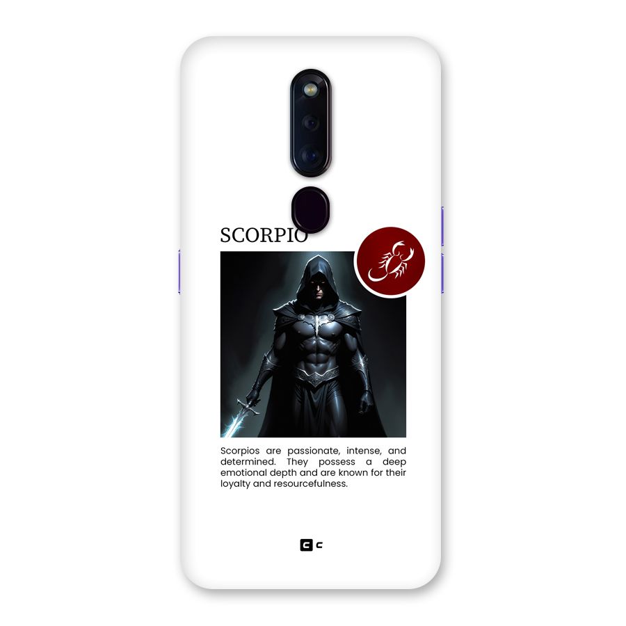 Sane Scorpio Back Case for Oppo F11 Pro