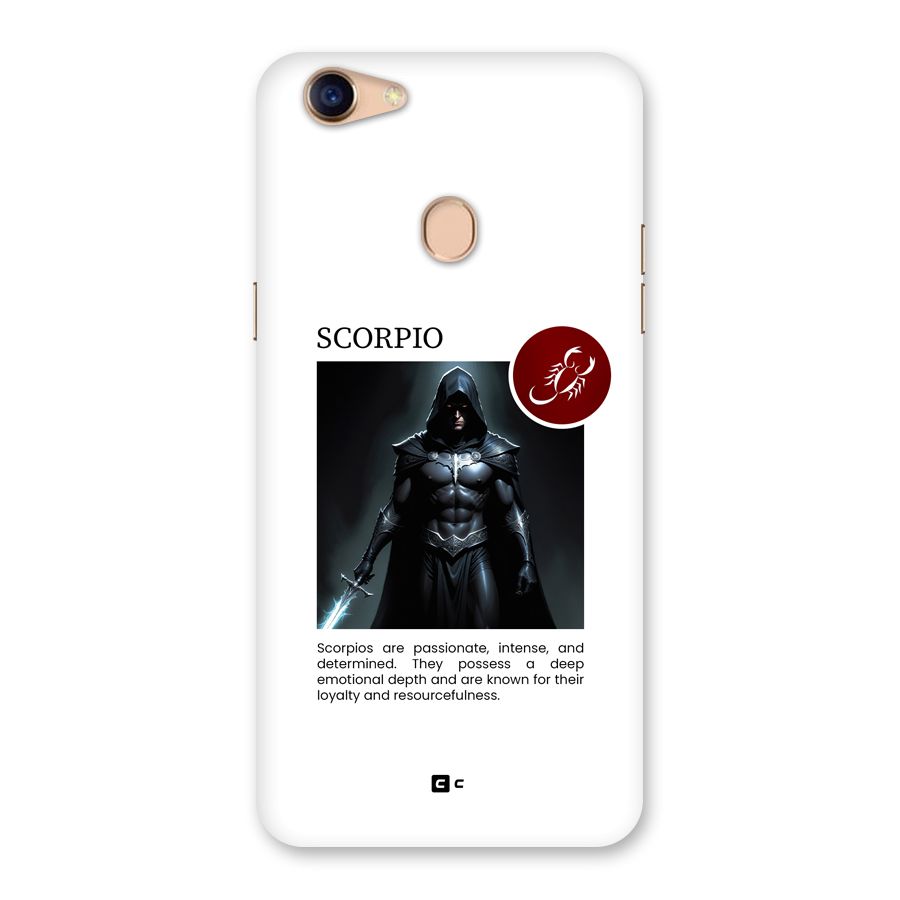 Sane Scorpio Back Case for Oppo F5