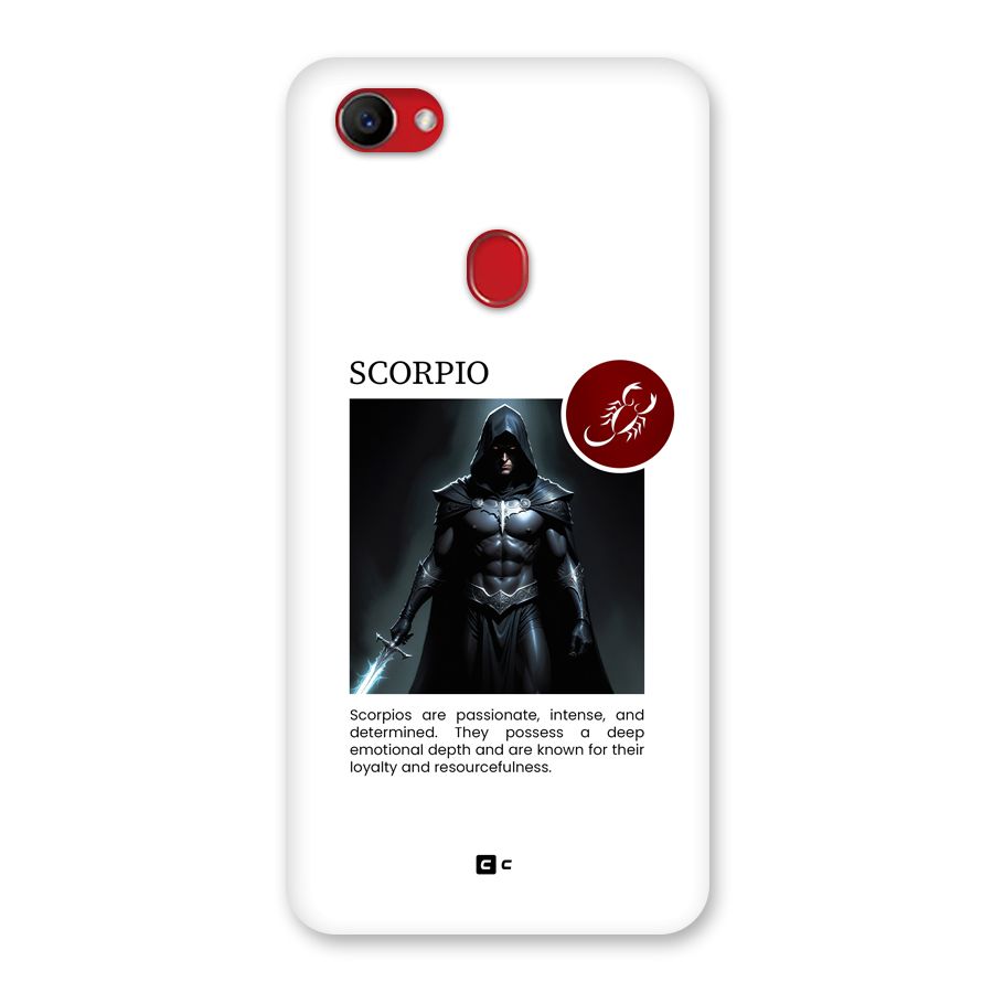 Sane Scorpio Back Case for Oppo F7