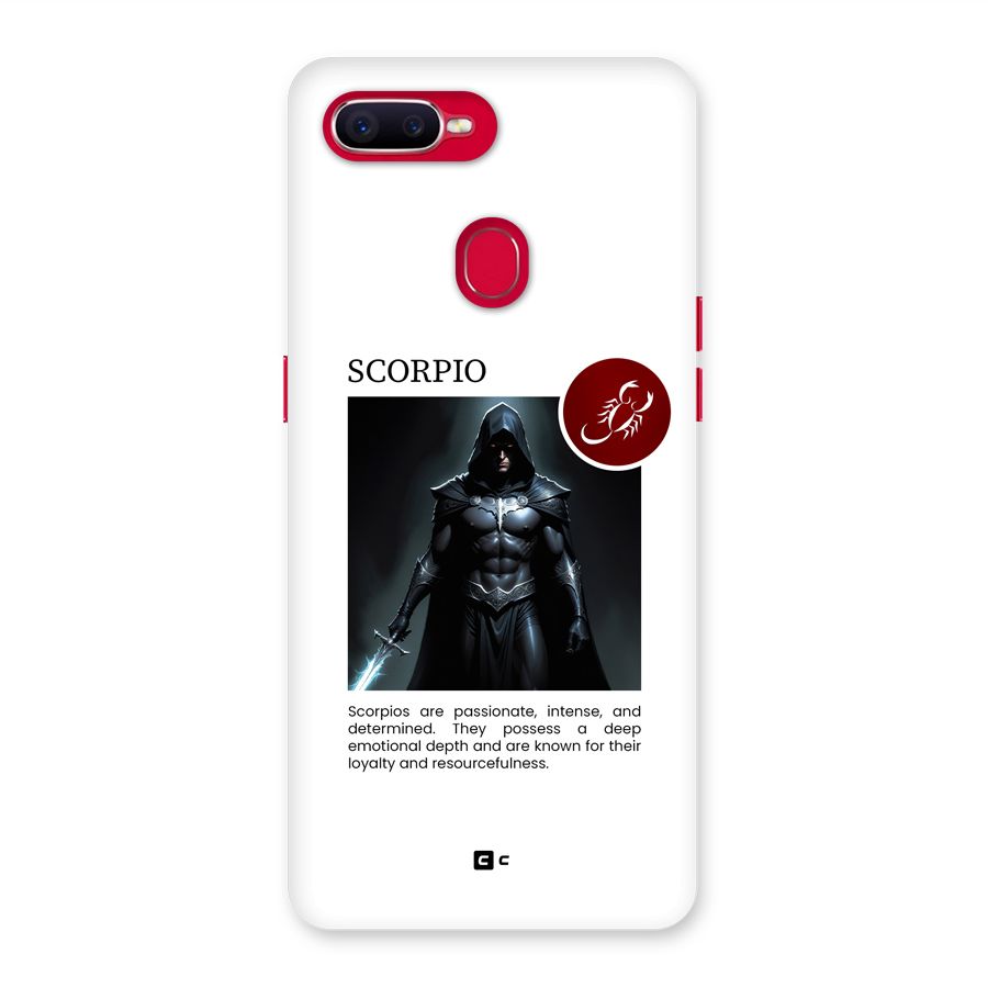 Sane Scorpio Back Case for Oppo F9 Pro