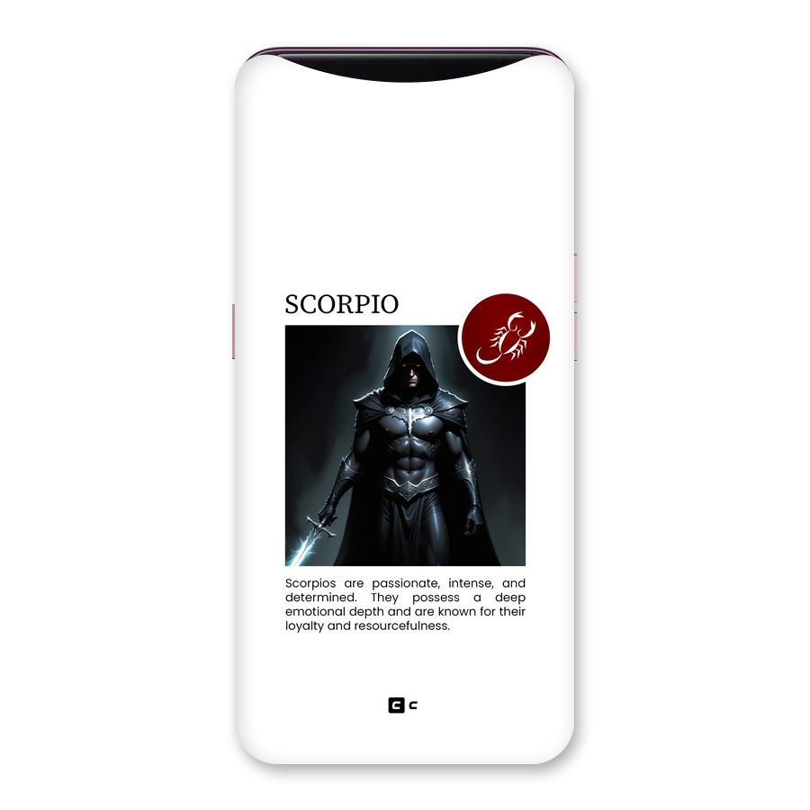 Sane Scorpio Back Case for Oppo Find X