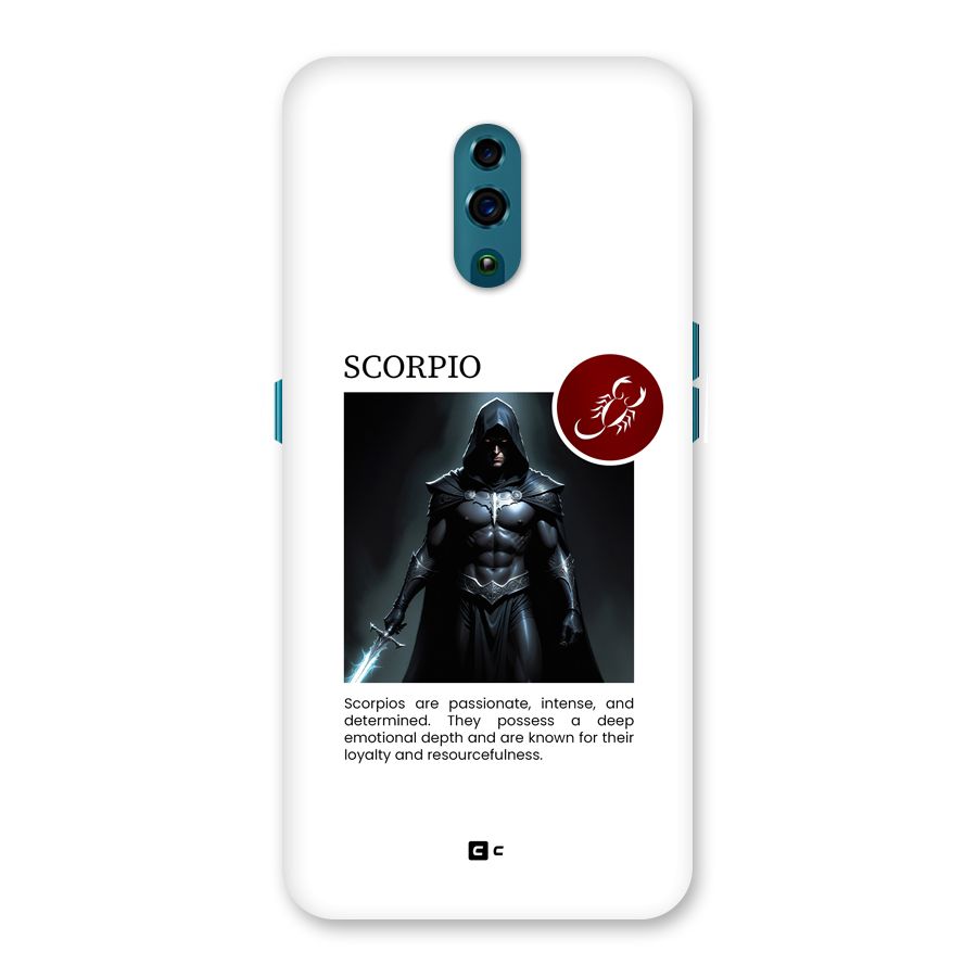 Sane Scorpio Back Case for Oppo Reno