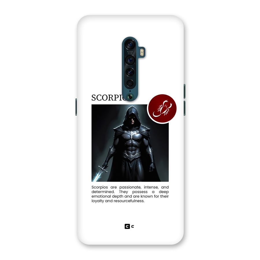 Sane Scorpio Back Case for Oppo Reno2
