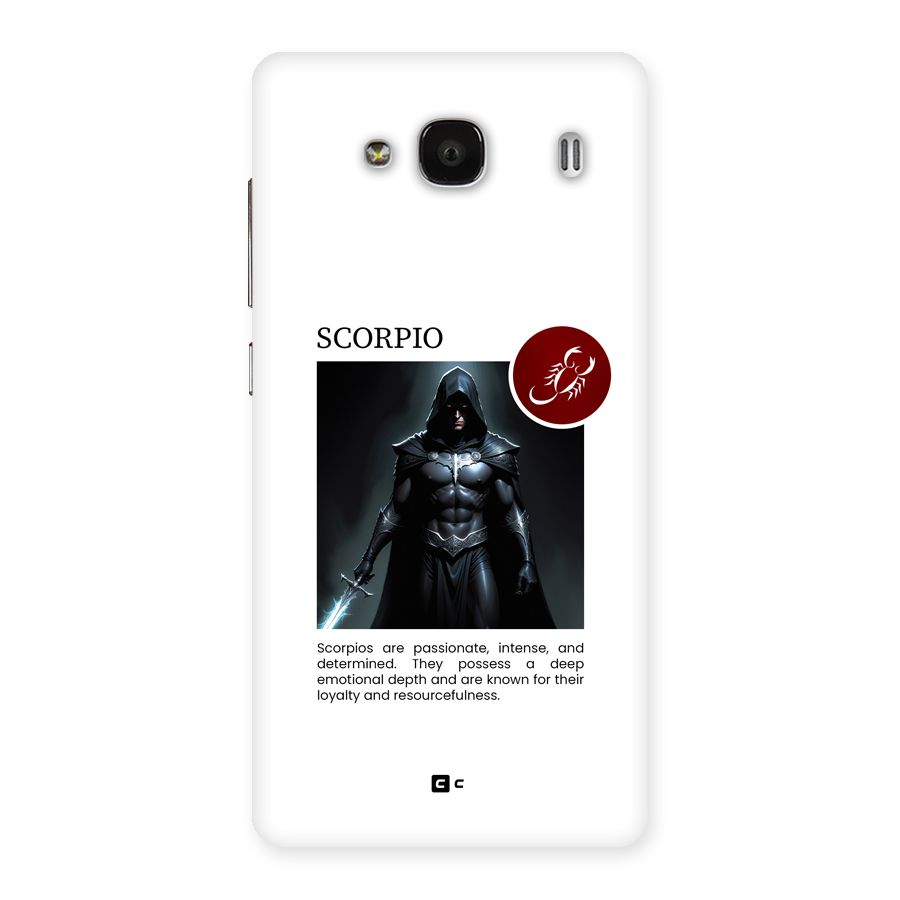 Sane Scorpio Back Case for Redmi 2