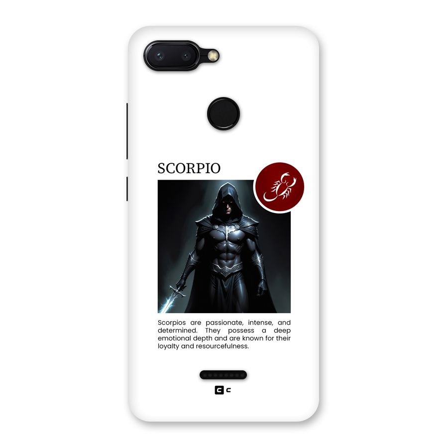 Sane Scorpio Back Case for Redmi 6