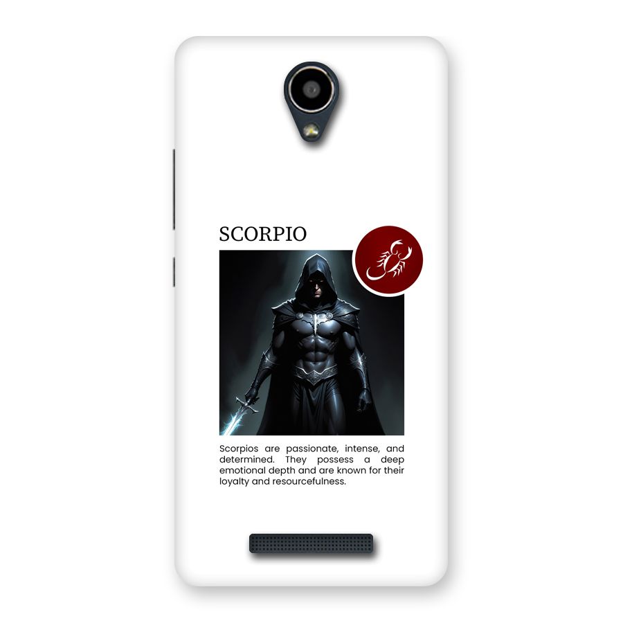 Sane Scorpio Back Case for Redmi Note 2