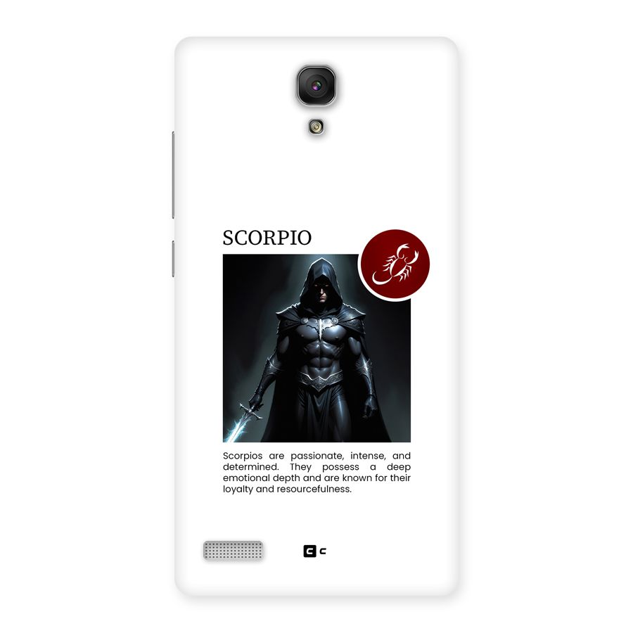 Sane Scorpio Back Case for Redmi Note Prime