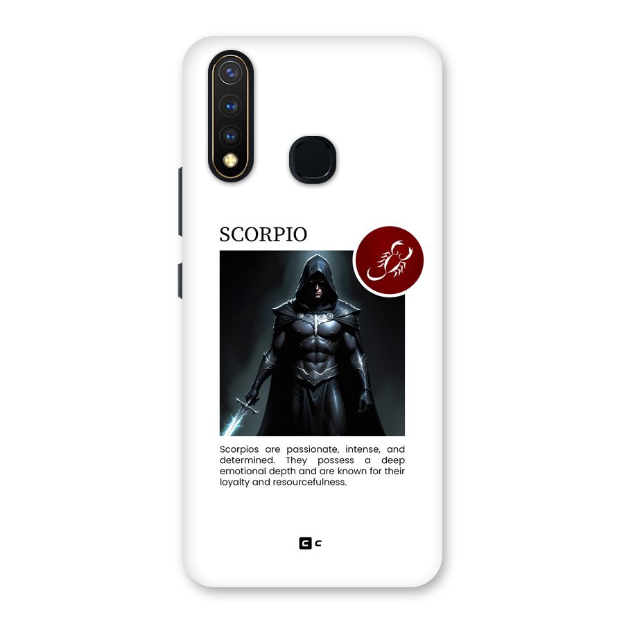 Sane Scorpio Back Case for Vivo U20