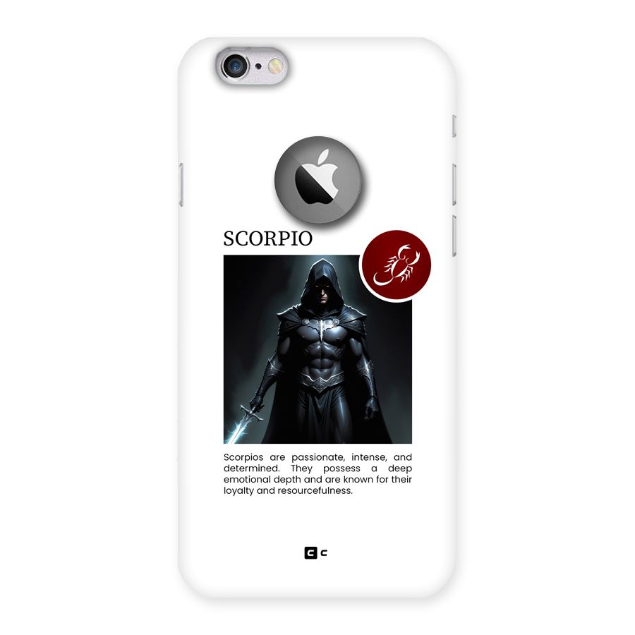 Sane Scorpio Back Case for iPhone 6 Logo Cut