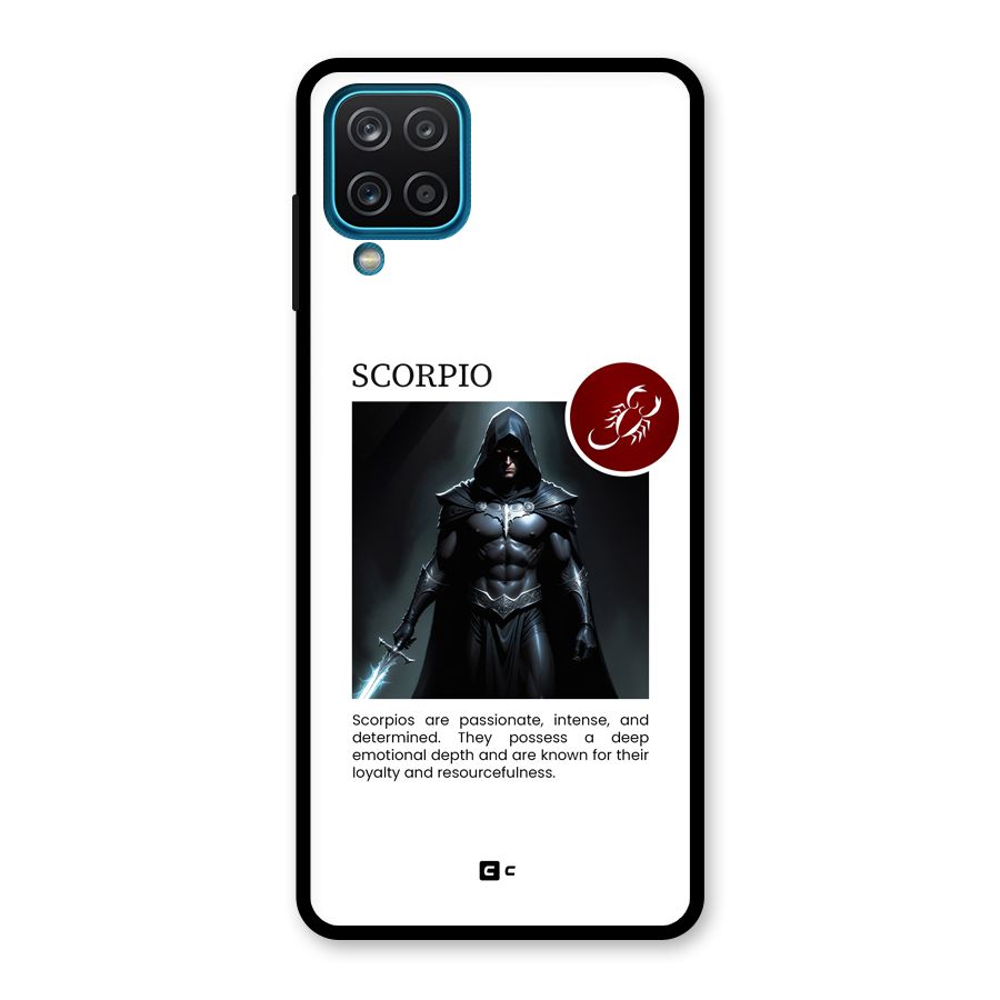 Sane Scorpio Glass Back Case for Galaxy A12