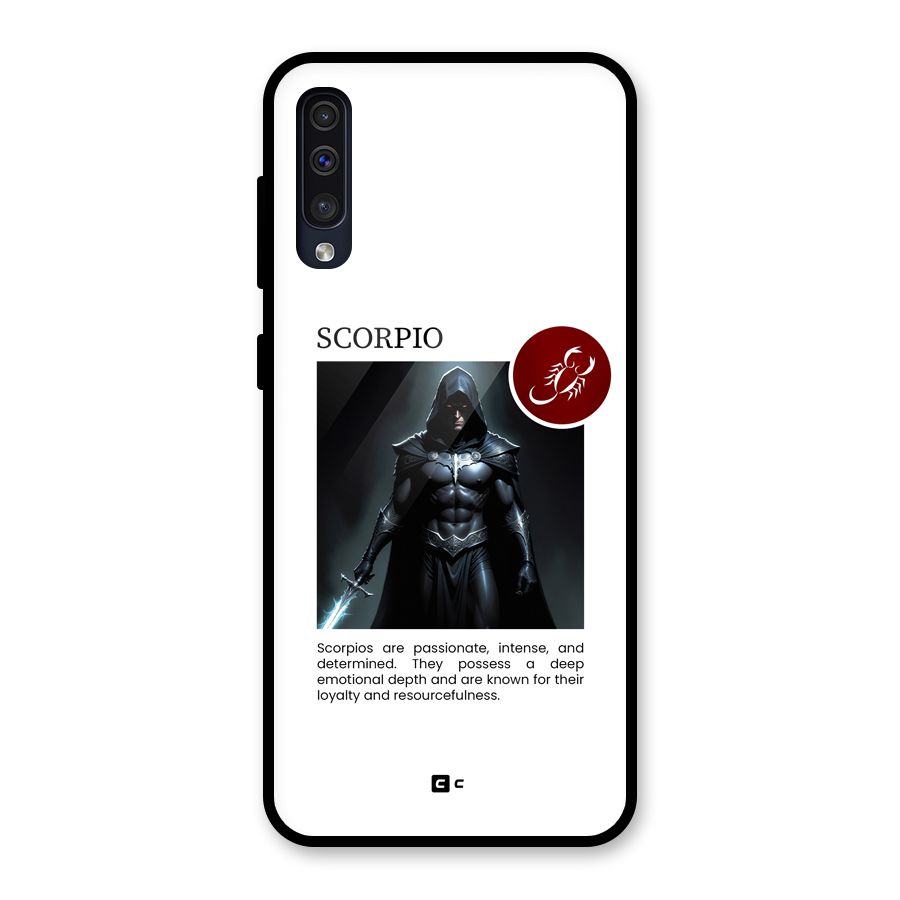 Sane Scorpio Glass Back Case for Galaxy A50