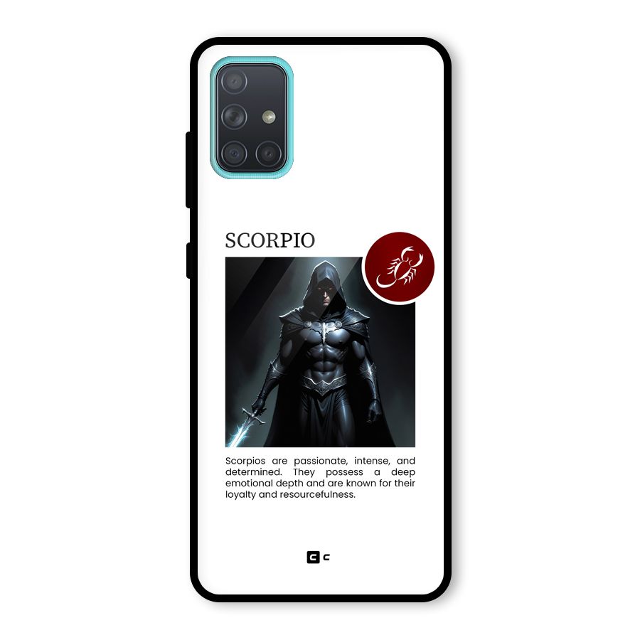 Sane Scorpio Glass Back Case for Galaxy A71