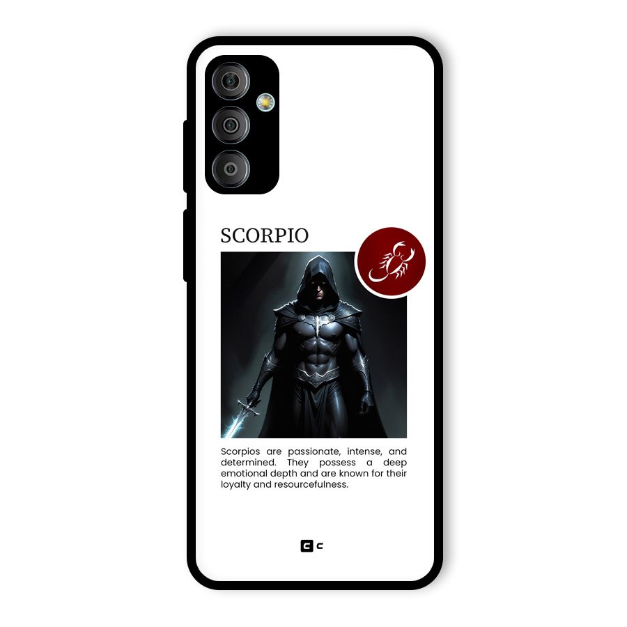 Sane Scorpio Glass Back Case for Galaxy F23