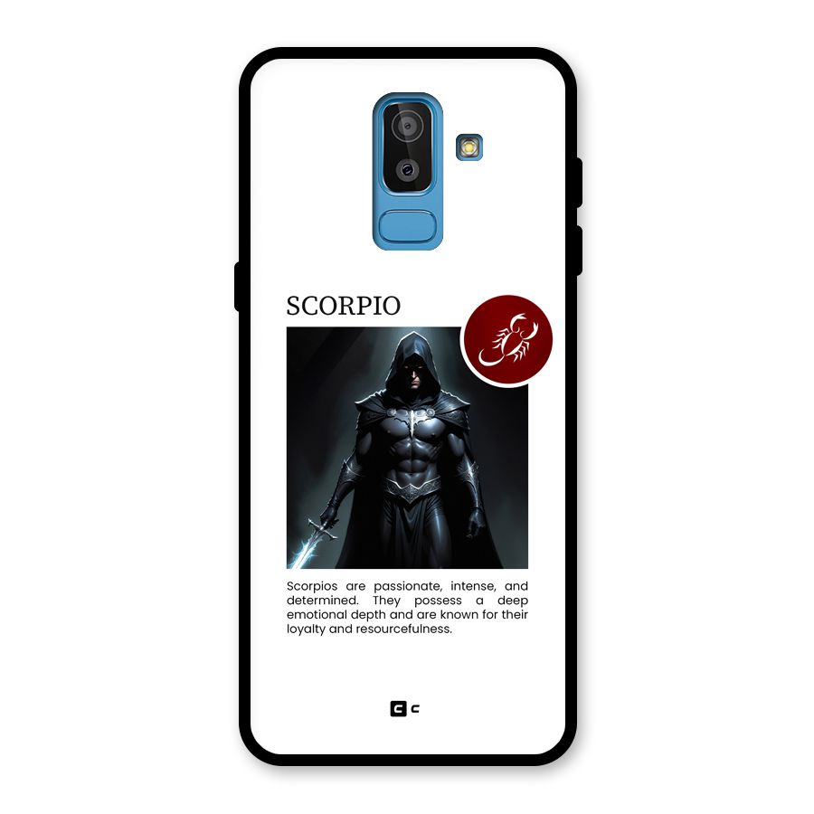 Sane Scorpio Glass Back Case for Galaxy J8