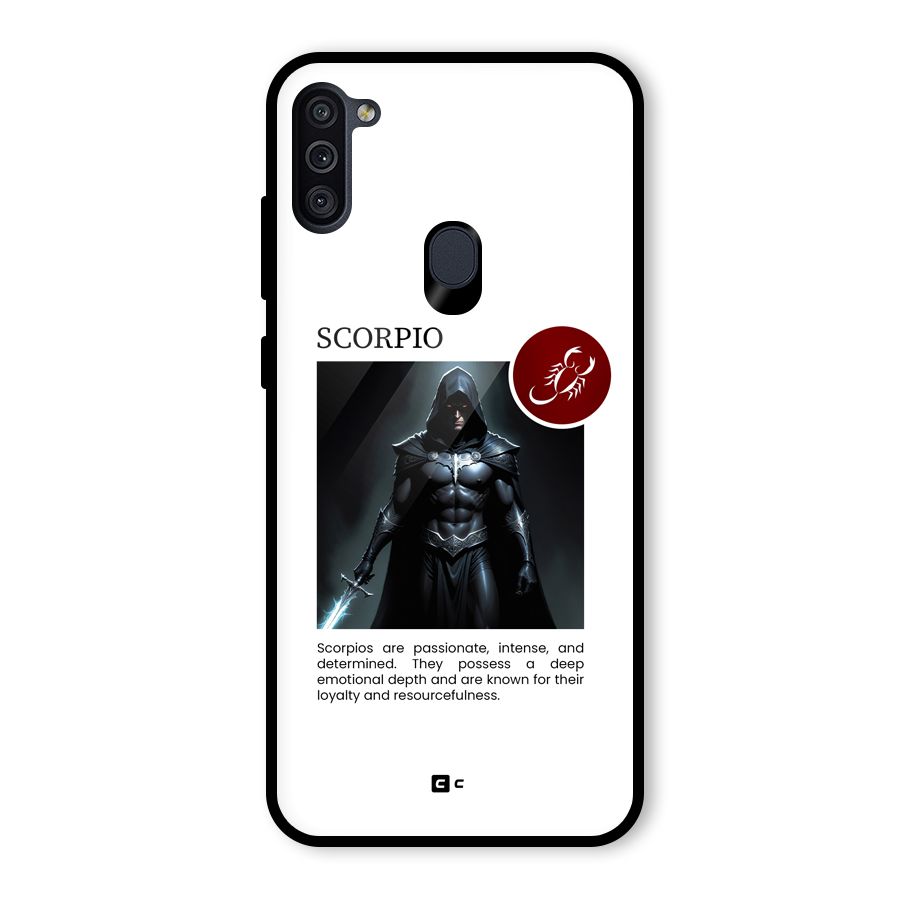 Sane Scorpio Glass Back Case for Galaxy M11