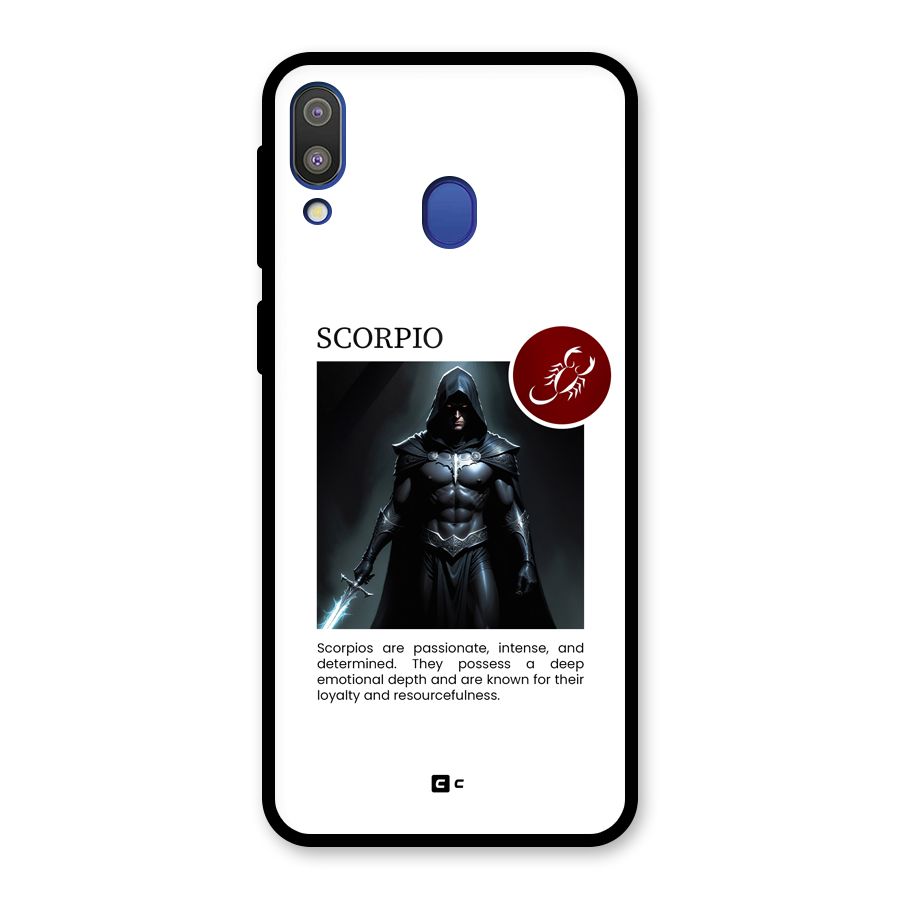 Sane Scorpio Glass Back Case for Galaxy M20