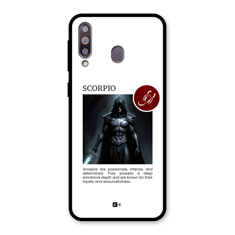 Sane Scorpio Glass Back Case for Galaxy M30