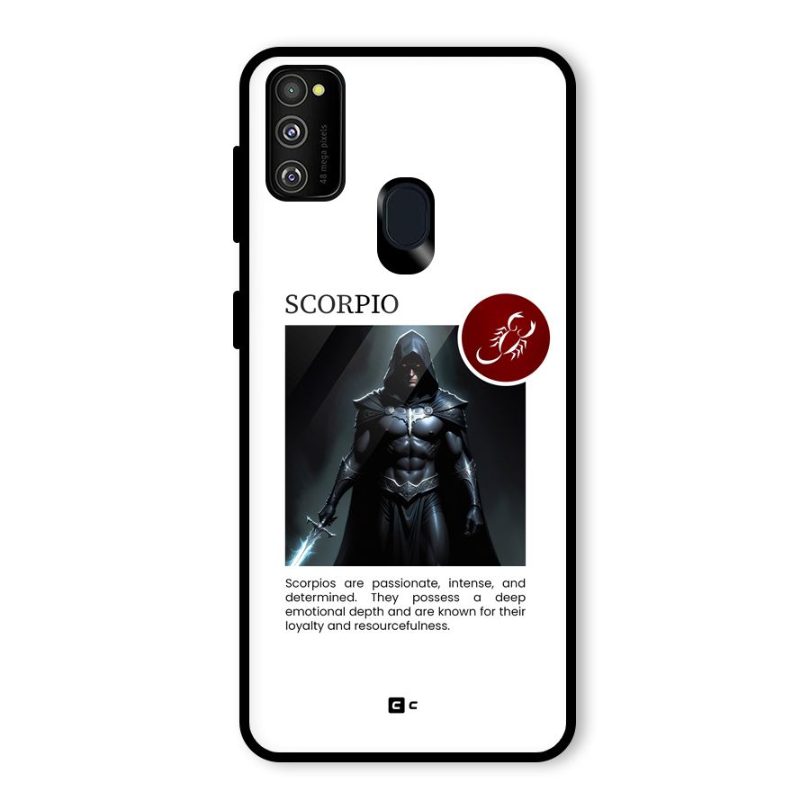 Sane Scorpio Glass Back Case for Galaxy M30s