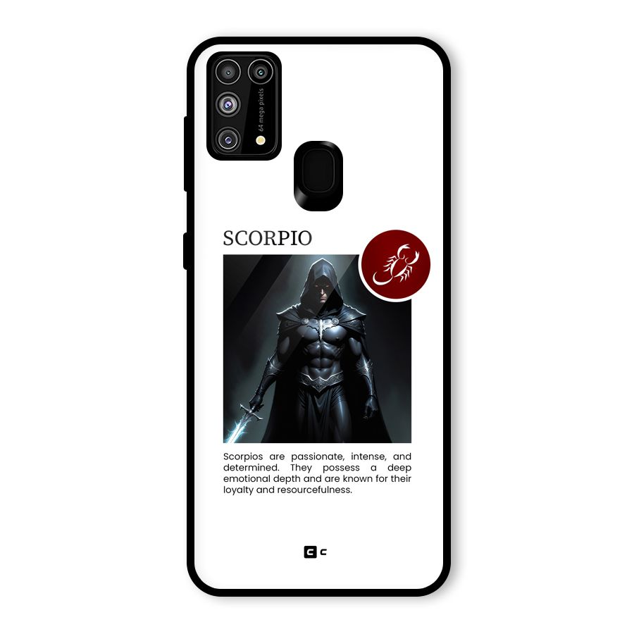 Sane Scorpio Glass Back Case for Galaxy M31