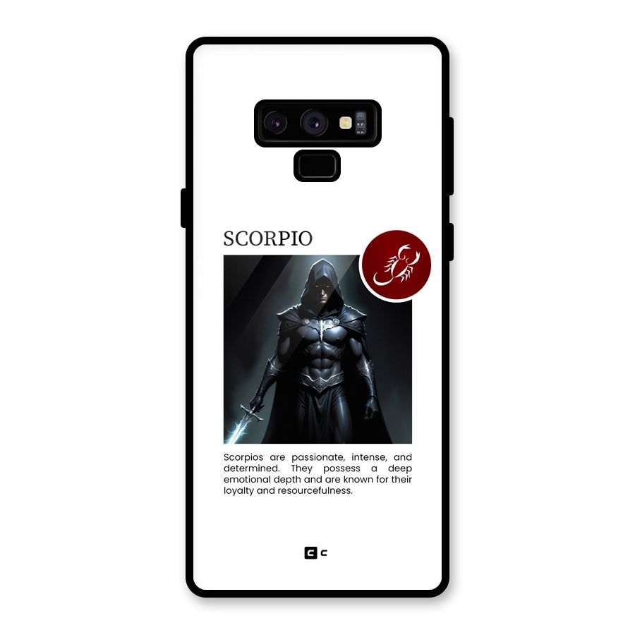 Sane Scorpio Glass Back Case for Galaxy Note 9