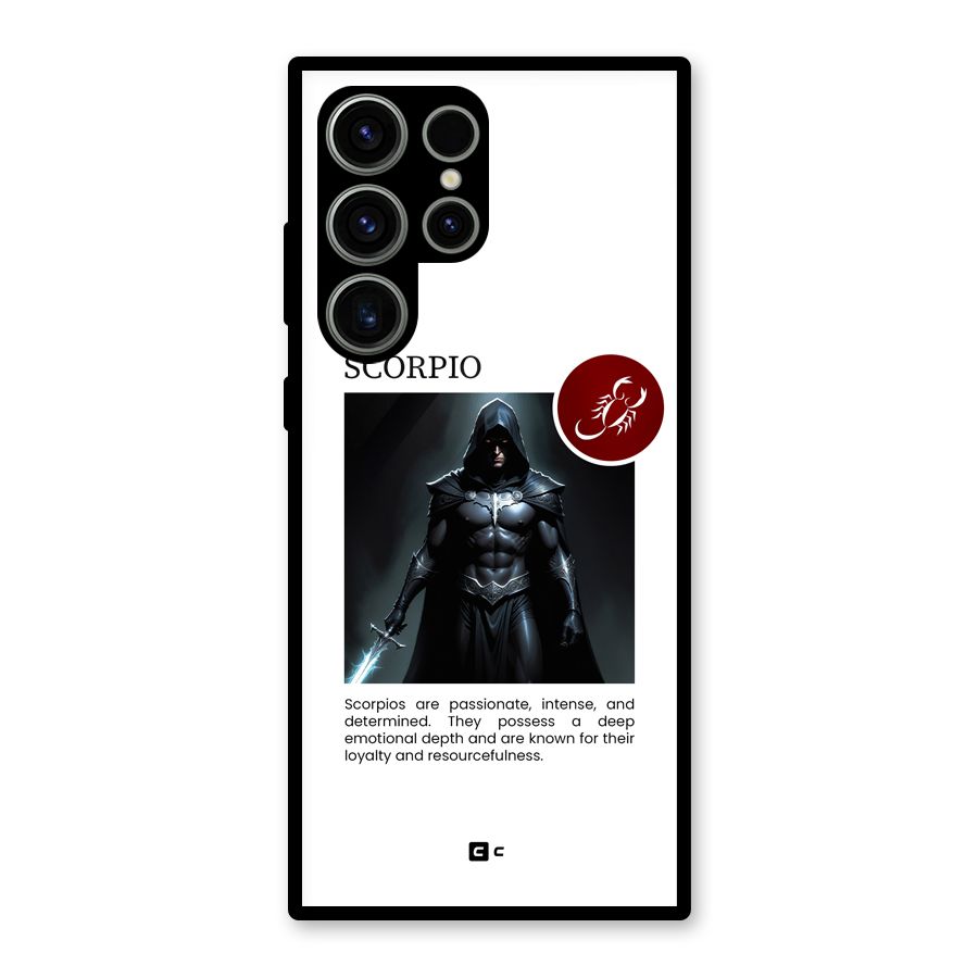 Sane Scorpio Glass Back Case for Galaxy S23 Ultra