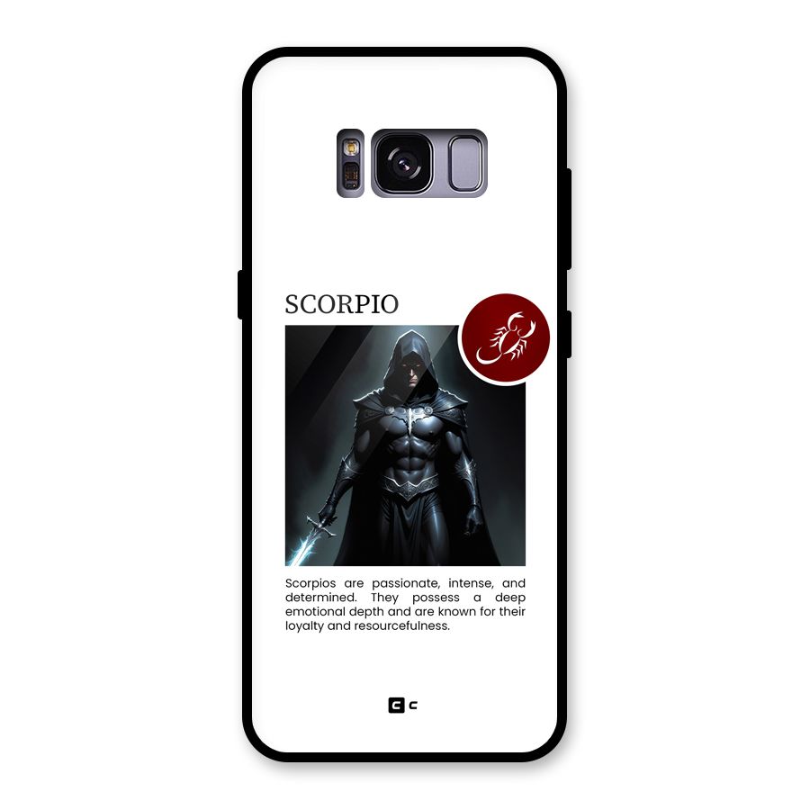 Sane Scorpio Glass Back Case for Galaxy S8
