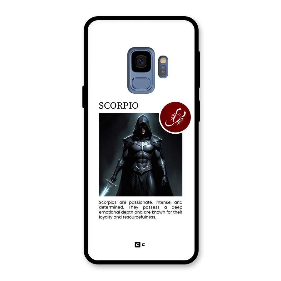Sane Scorpio Glass Back Case for Galaxy S9