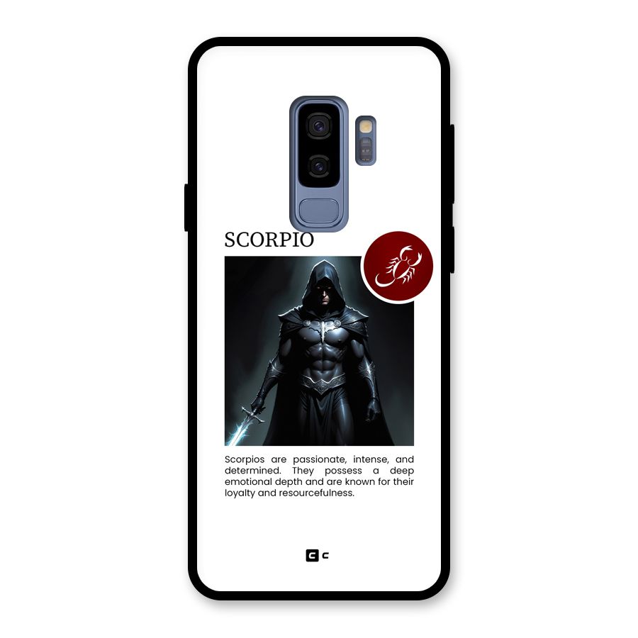Sane Scorpio Glass Back Case for Galaxy S9 Plus