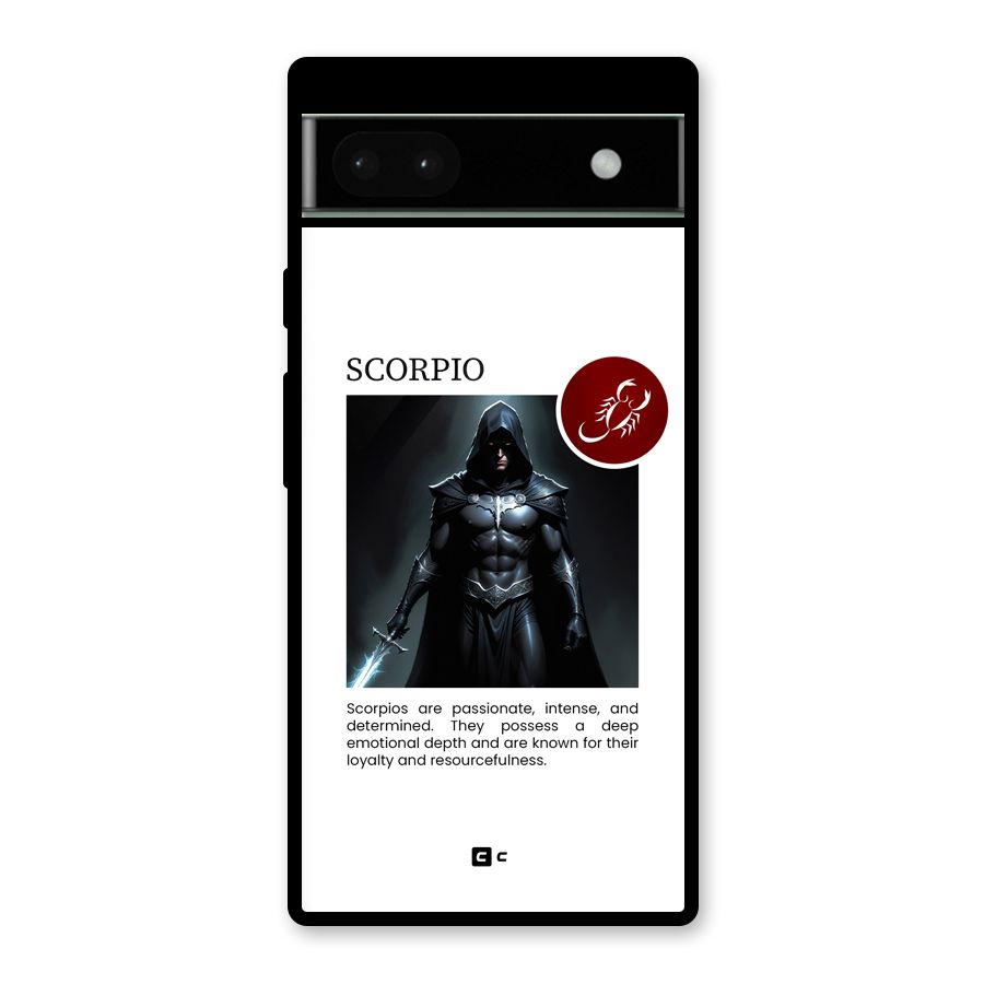 Sane Scorpio Glass Back Case for Google Pixel 6a