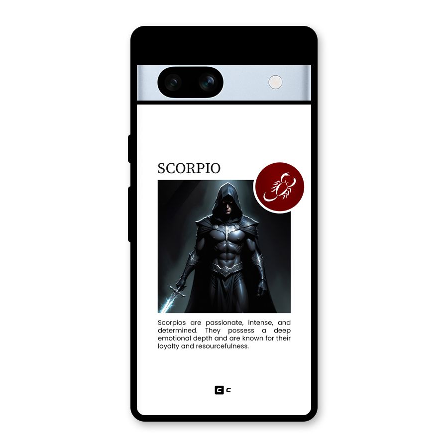 Sane Scorpio Glass Back Case for Google Pixel 7a