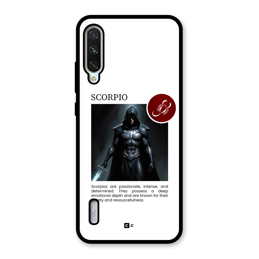 Sane Scorpio Glass Back Case for Mi A3