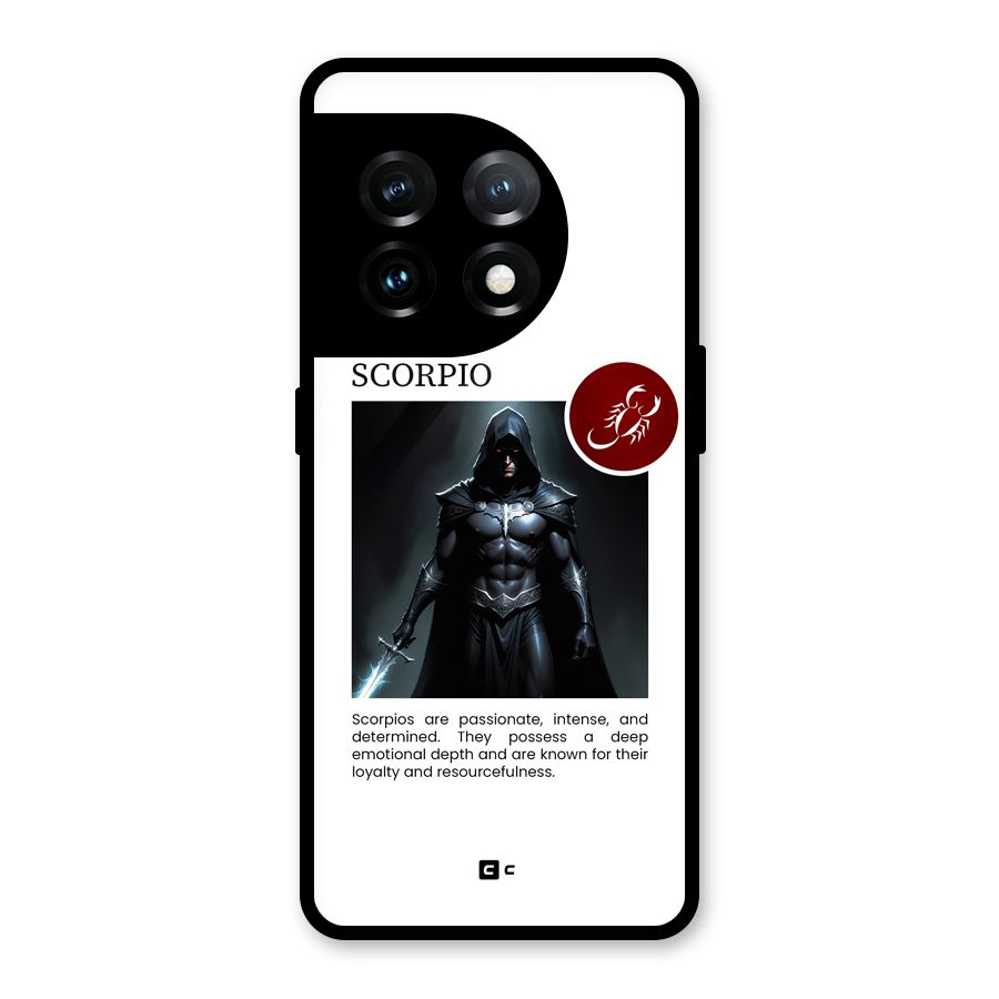 Sane Scorpio Glass Back Case for OnePlus 11