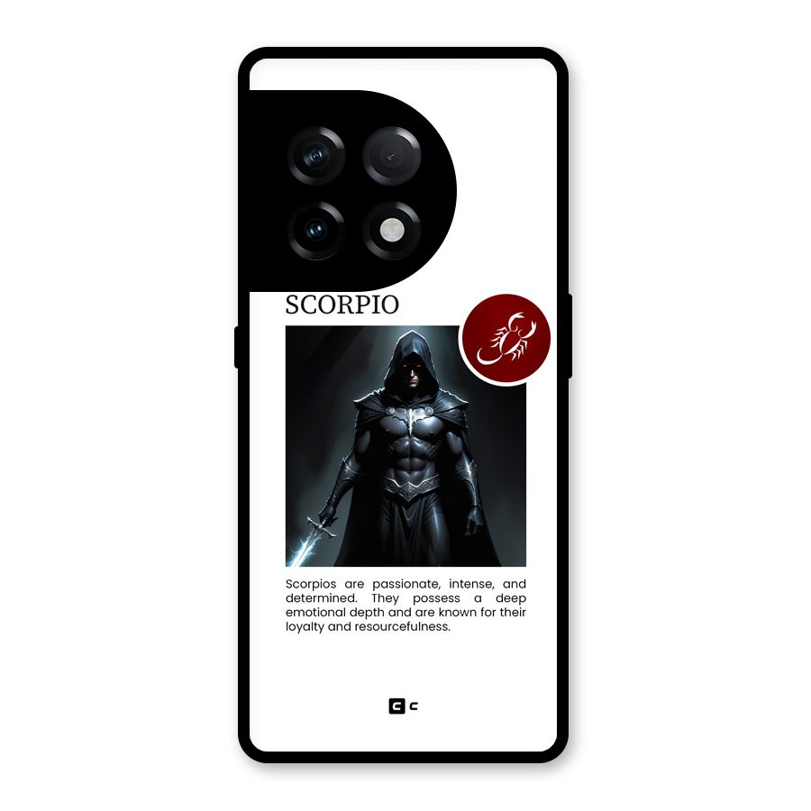 Sane Scorpio Glass Back Case for OnePlus 11R