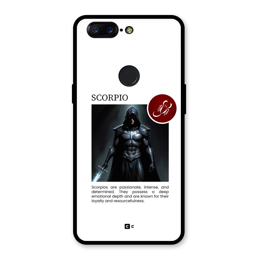 Sane Scorpio Glass Back Case for OnePlus 5T