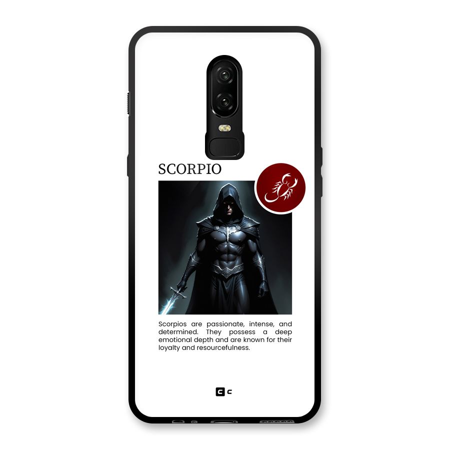 Sane Scorpio Glass Back Case for OnePlus 6