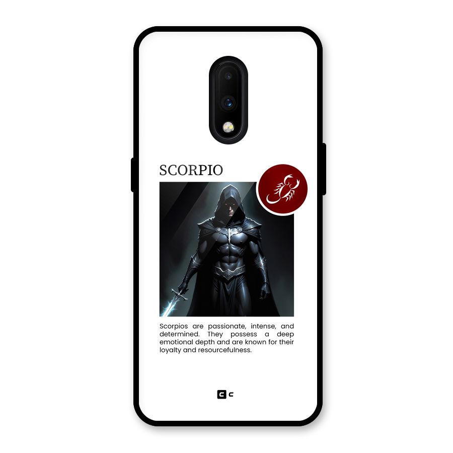 Sane Scorpio Glass Back Case for OnePlus 7